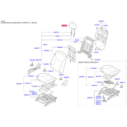 Регулировочный элемент, подголовник 88700-3X050MSC Mobis