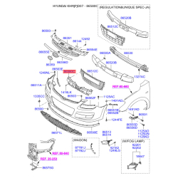 Абсорбер (пена, амортизатор) бампера 86580-2L000 Mobis