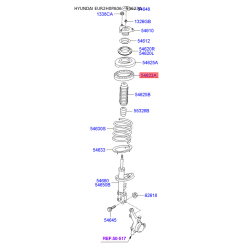 Прокладка, опора стійки амортизатора верхня 54634-2H000 Mobis