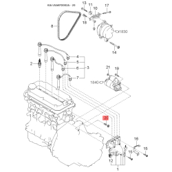 Замок дверей правий 81420-FD100 Mobis