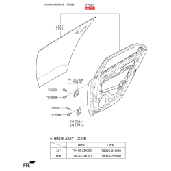 Дверь, кузов правая 77004-1M020 Mobis
