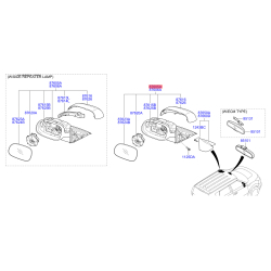 Зеркало наружное заднее левое 87610-B2920 Mobis
