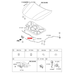 Тросик замка капота 81190-2T100 Mobis