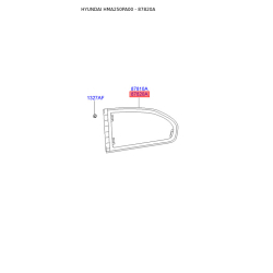 Боковое стекло правое 87820-25011 Mobis