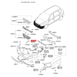 Кронштейн, буфер лівий 86351-1D051 Mobis