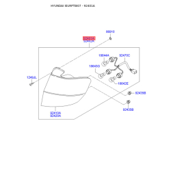 Ліхтар задній лівий 92401-1C510 Mobis