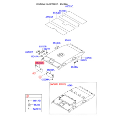 Сонцезахисний козирок правий 85220-1C280QS Mobis