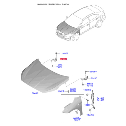 Петля капота права 79120-F2000 Mobis
