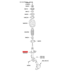 Амортизатор левый 54650-2K200 Mobis