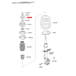 Заглушка верхней опоры передней пружины 54627-07000 Mobis
