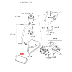 Полікліновий ремінь 57170-02710 Mobis