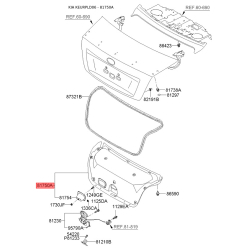 Оббивка багажника 81750-2F500LK Mobis