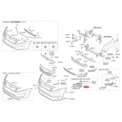 Корпус протитуманна фара правий 86552-2T000 Mobis