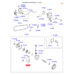 Опора, насос гідропідсилювача 57142-1C300 Mobis