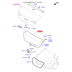 Обивка багажника 81750-F2000TRY Mobis