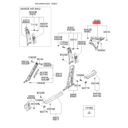 Обивка (накладка) салона левая 85850-2F200NM Mobis