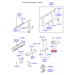 Обивка (накладка) салона левая 85875-26000YD Mobis