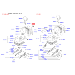 Сидіння кріплення праве 88731-1C000BJ Mobis