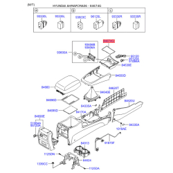 Підлокітник 84692-2B000WK Mobis