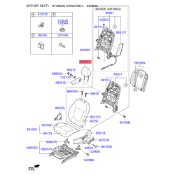 Регулировочный элемент, подголовник 88700-1R100N2B Mobis