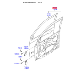Дверь, кузов левая 76003-1C020 Mobis