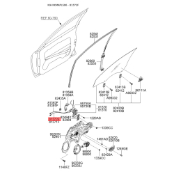 Трос, замок дверей правий 81372-2F000 Mobis