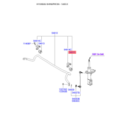 Втулка стабілізатора 54812-1G000 Mobis