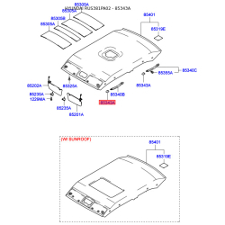 Оббивка кришки 85343-38000OI Mobis