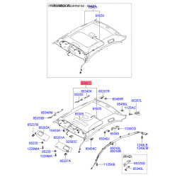 Оббивка кришки 85401-3K213X6 Mobis