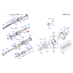Кольцо (шайба) упорное КПП 43217-3A002 Mobis