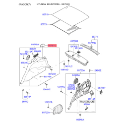 Оббивка багажника права 85744-2B000WK Mobis