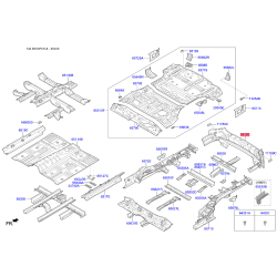 Лонжерон підлоги багажника 65910-C5000 Mobis