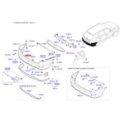 Бампер 86611-2B700 Mobis
