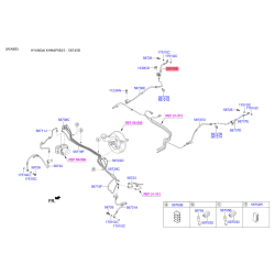 Шланг тормозной правый 58738-1R300 Mobis