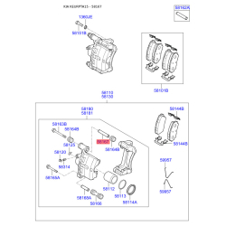 Втулка направляюча супорта 58167-32000 Mobis