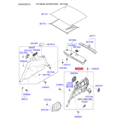 Оббивка багажника ліва 85730-2B310J9 Mobis