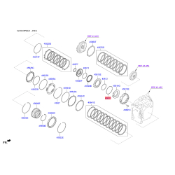 Шайба упорная АКПП 45611-3B601 Mobis