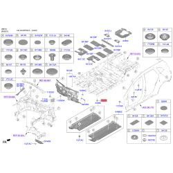 Болт кронштейна поперечной балки (подрамника) 54849-07000 Mobis