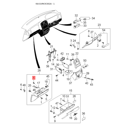 Диск 52910-3C240 Mobis - 529103C240 - схема с каталога 1, EURK3C002A 529103C240