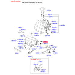 Сидіння кріплення заднє ліве 88566-3K000QD Mobis