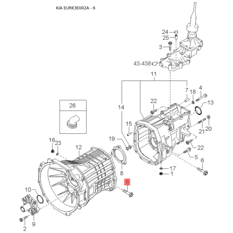 Антенна 95790-3E100 Mobis - 957903E100 - схема с каталога 6, EURK3E002A 957903E100
