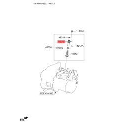 Шестерня спидометра ведомая и ведущая 43622-22600 Mobis