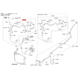 Трубопровод высокого / низкого давления, кондиционер 97763-2P360 Mobis
