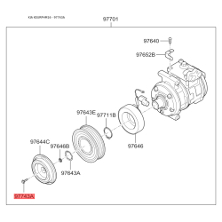 Заглушка головки блока циліндрів 97647-1G000 Mobis