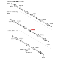 Подушка двигуна 49560-2S650 Mobis