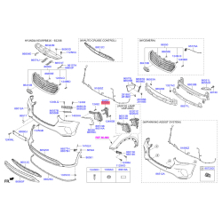 Фара дневного освещения правая 92208-B8500 Mobis