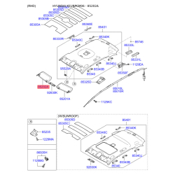 Солнцезащитный козырёк правый 85220-2B861J9 Mobis