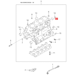 Упор (отбойник) крышки багажника нижний 82191-3C000 Mobis
