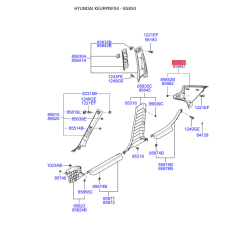 Обивка (накладка) салона левая 85850-3K100QS Mobis
