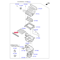 Кришка (корпус або кронштейн) обігрівача 97129-3S000 Mobis